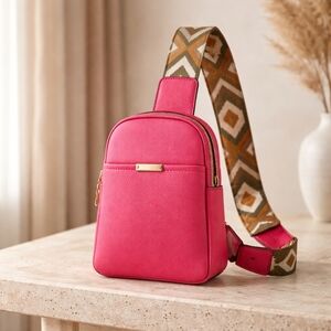 Women's Pink Crossbody Sling Bag - Stylish Everyday Carry